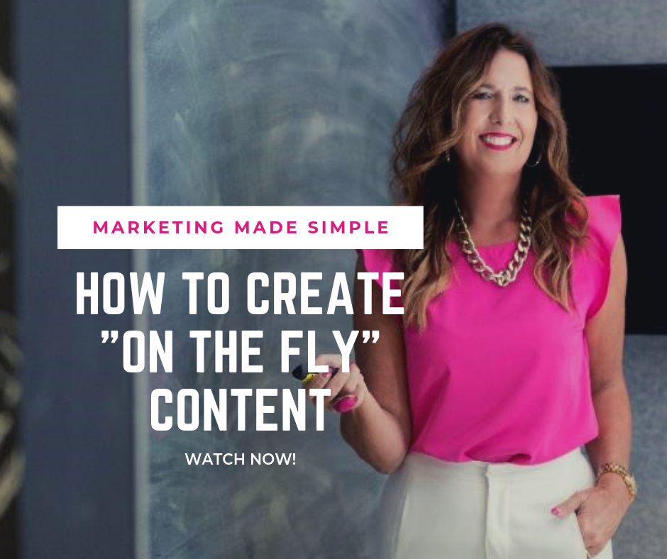 marketing made simple - how to create on the fly content